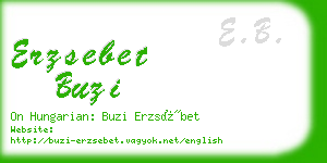 erzsebet buzi business card
